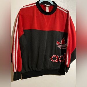 Adidas Red and Black Sweater